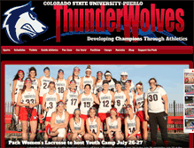 Tablet Screenshot of gothunderwolves.com